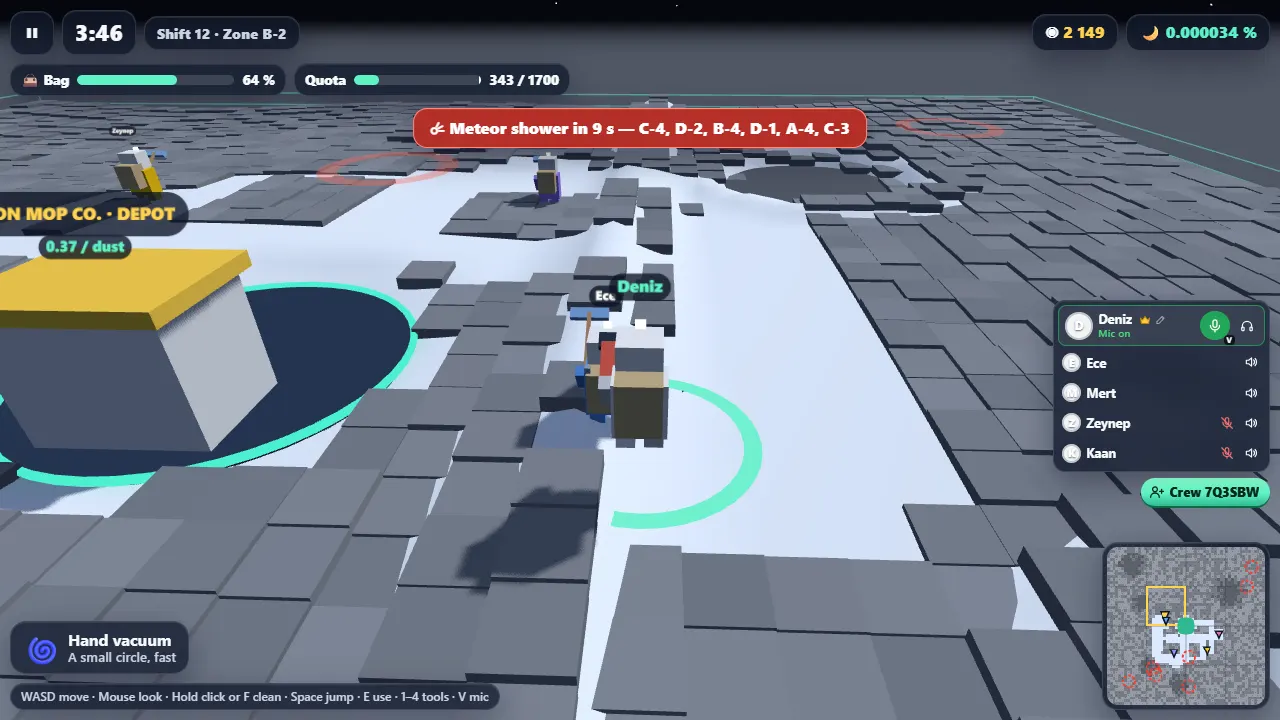 Moon Mop Co., Screenshot 2 of 10